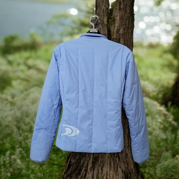 Salomon woman's ski jacket size small petite  light blue. In immaculate cond. - Picture 2 of 13